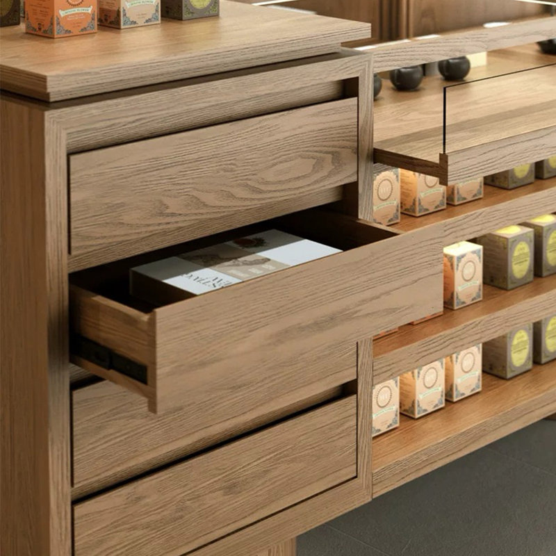 Multifunctional display desk storage cabinet