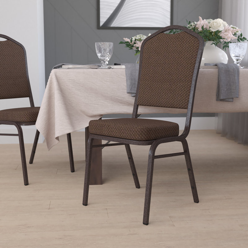 Chaise de banquet empilable Oliverson, Copper Vein, Brun, 1