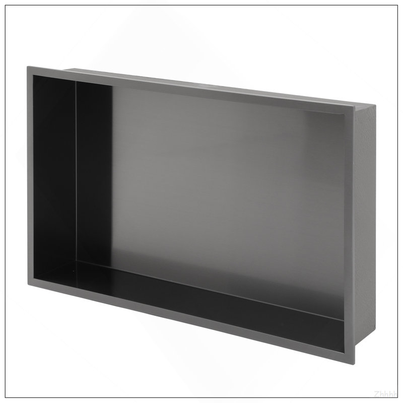 Niche de douche en acier inoxydable 21 po x 13 po, noir bronze, H 3,94 po x l 21 po x P 13 po, Bronze industriel-noir