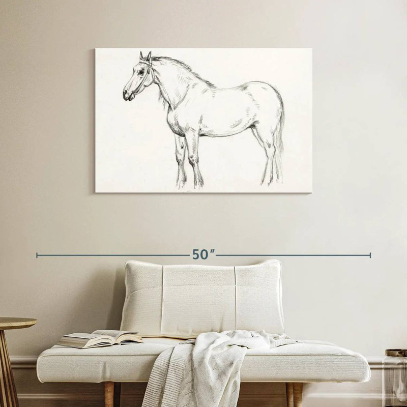 Brampt Standing Horse 1818, 26" H x 39" W