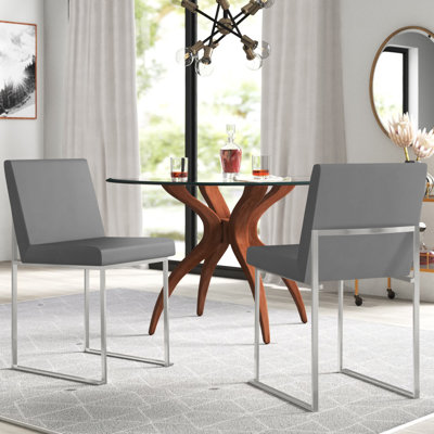 Ernestine 19.25'' H Upholstered Metal Side Chair