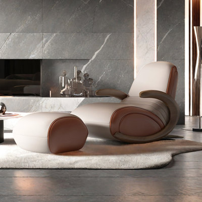 Chaise berçante décontractée avec repose-pieds Home Home