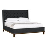 Michael Weiss California King Tufted Upholstered Panel Bed