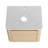 24'' Wall-Mounted Bathroom Vanity & 1-Soft-Close Door, KD-Packing, Plywood (Vanity Only, Excluding Sink)