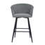 Meurer Upholstered Counter Stool with Metal Frame-576909836