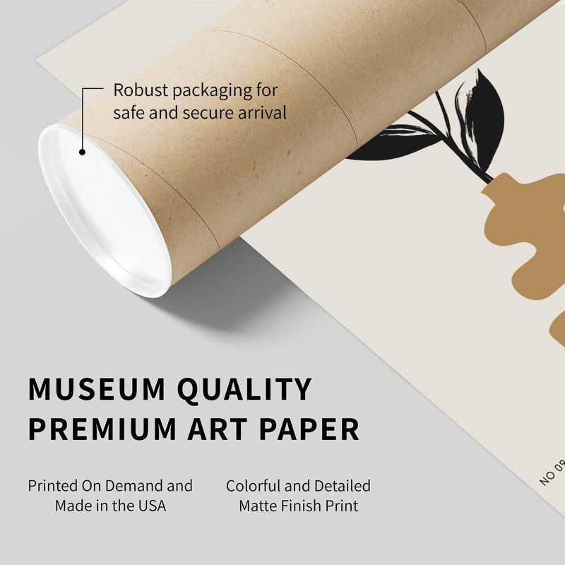 «Botanical Flower Pot», reproduction d'art moderne sans cadre, H 7 po x l 5 po