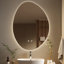 Miroir DEL pour salle de bain asymétrique 24 po x 32 po