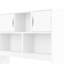 Lit capitaine simple, blanc, quatre tiroirs, tablettes, bibliothèques de rangement, lit plateforme simple et facile à assembler, sans ressorts