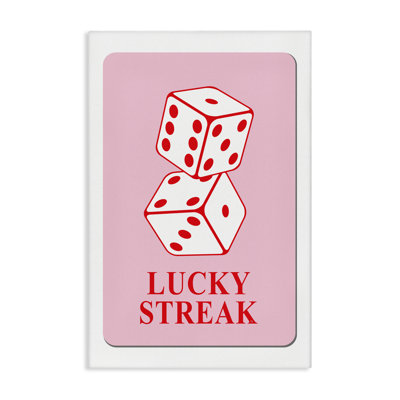 «Lucky Streak Dice», art mural sur toile par Martina Pavlova