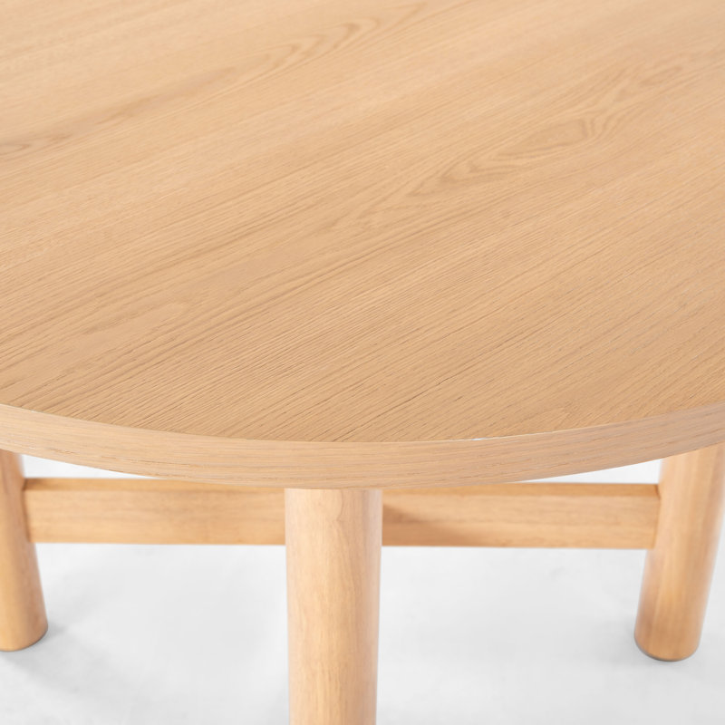 Ruthanne Round Wood 47 Inch Dining Table, Natural