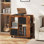 Table d'appoint moderne avec roulettes