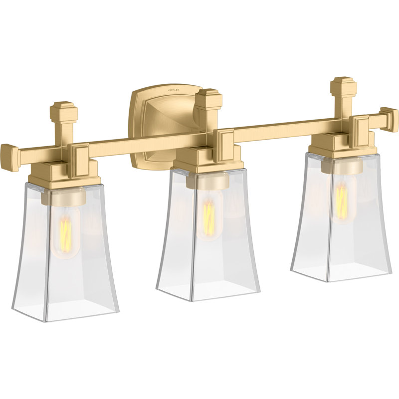 Riff 25 In. Three-Light Sconce, Brushed Moderne