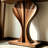 Medieval style solid wood console table.-1958792980