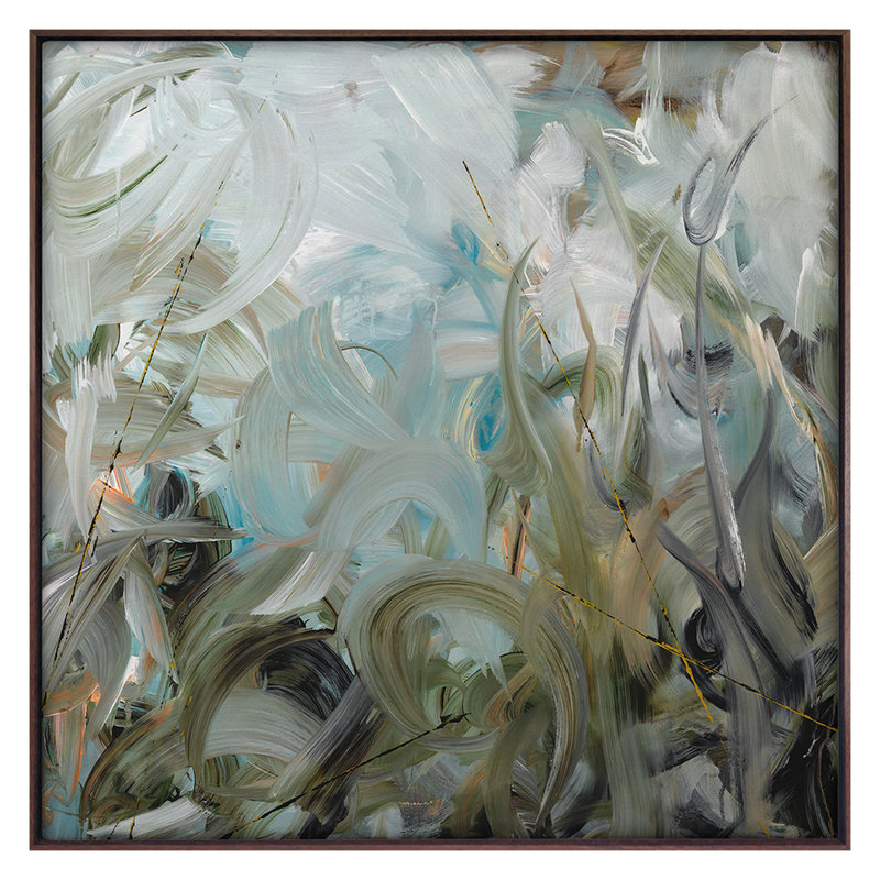 Wild And Unruly Print by Frenz, Lesley, 24" H x 24" W, Walnut Framed