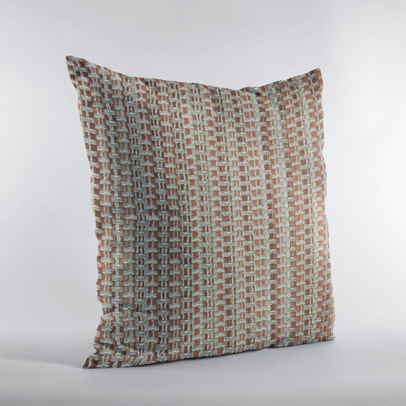 Weave Linen Indoor/Outdoor Pillow Cover & Insert, 22" x 22"