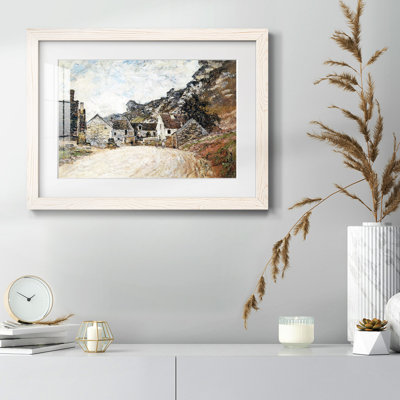 Le hameau de Chantèmesie au pied de la roche, 1880 - Art mural mural mat et encadré sous verre acrylique