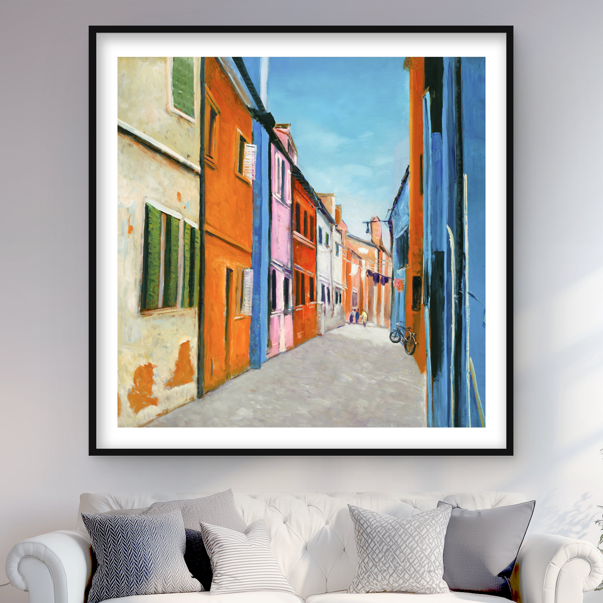 Lark Manor™ Colorful Houses in Italy - Contemporary Street Scenery ...