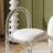 Modern White Solid back side Chair(Set of 2)