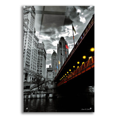 Epic Art 'Chicago's Iron' by Dante Plata Acrylic Glass Wall Art, 24" x 36"