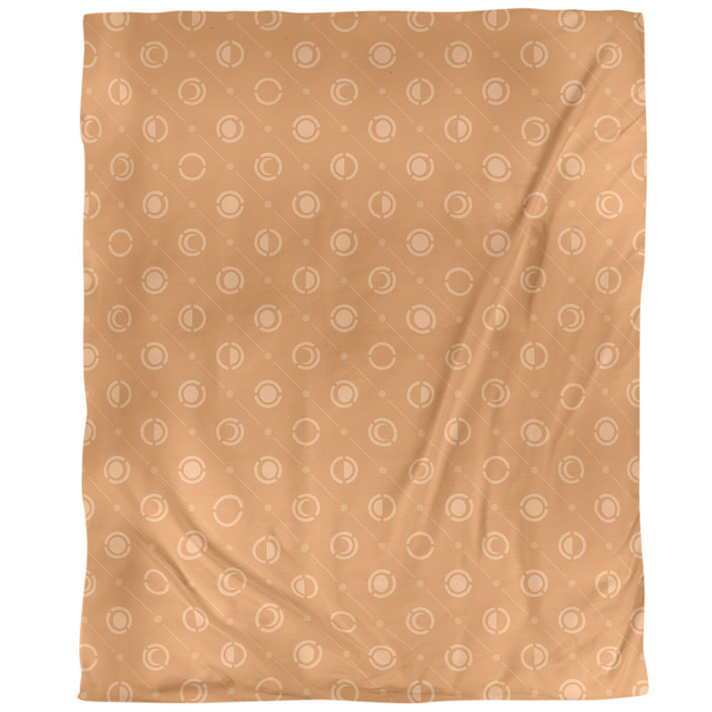 Housse de couette simple Moon phases, Housse de couette pour très grand lit, Microfibre, Orange foncé