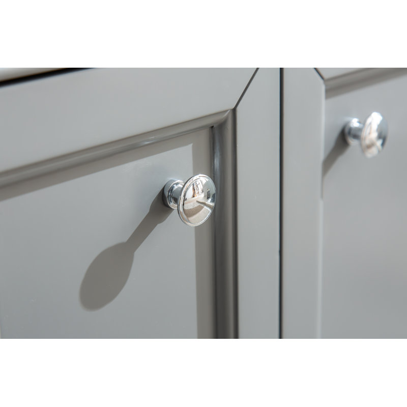 Ensemble de meuble-lavabo simple l 43 po x P 22 po x H 38 po Alyshia, gris