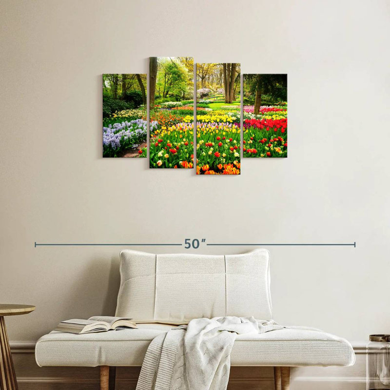 Fleur de tulipes Harnek, H 22 po x l 36 po