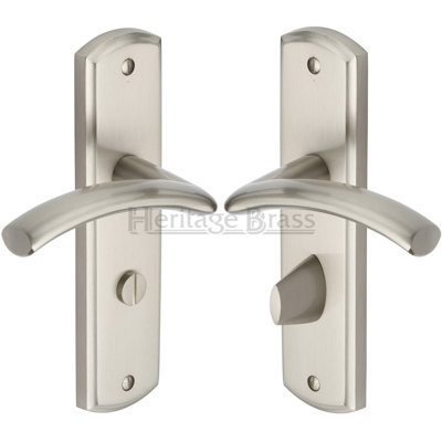 Heritage Brass Door Handle for Bathroom Centaur Design