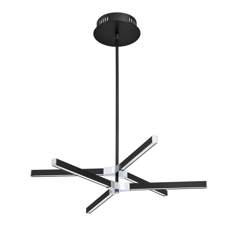 Luminaire suspendu à 6 lumières Zanobi, H 43,5 po x l 30 po x P 30 po