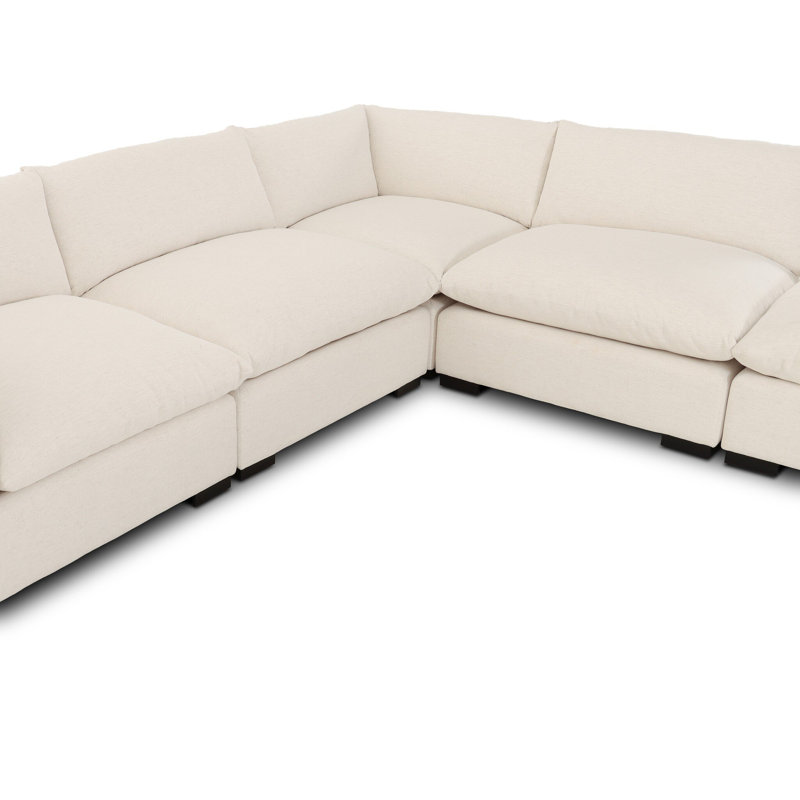 Caulkins Upholstered L-Shaped Sectional, 31.5" H x 120" W x 120" D, Left Hand Facing