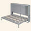 Grand lit escamotable mural, gris-2053543934