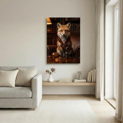 Ensemble de 1 toile murale Fox Scholar