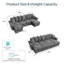  Canapé modulaire rembourré en U 118 po avec méridienne avec rangement, canapé-lit escamotable Felge, charge USB et 9 coussins Felipe-124392800