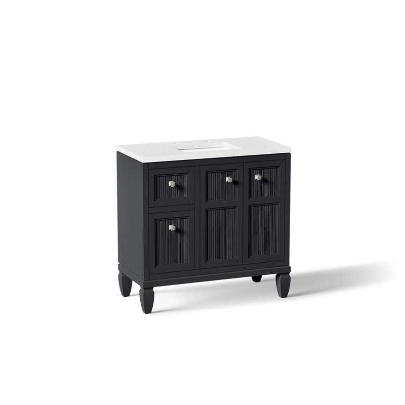 Ensemble de meuble-lavabo 36 po Hearthaven, Gris ardoise