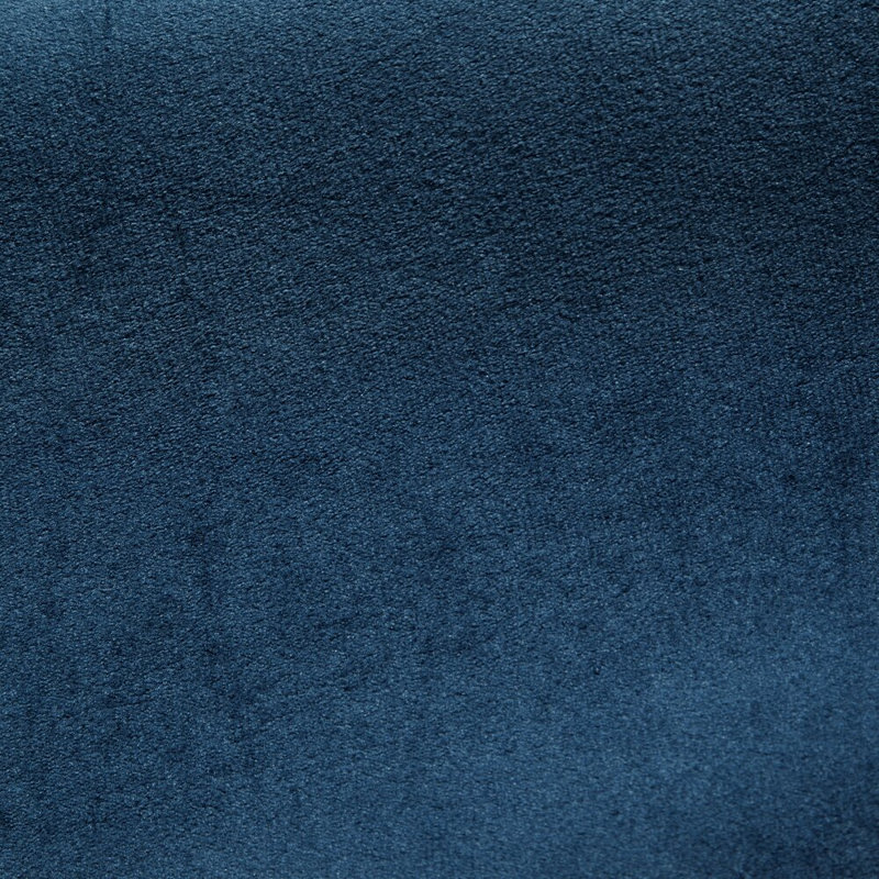 Daphne 100% Polyester Blackout Curtain Single Panel, Width 215cm x height 250cm, Navy blue