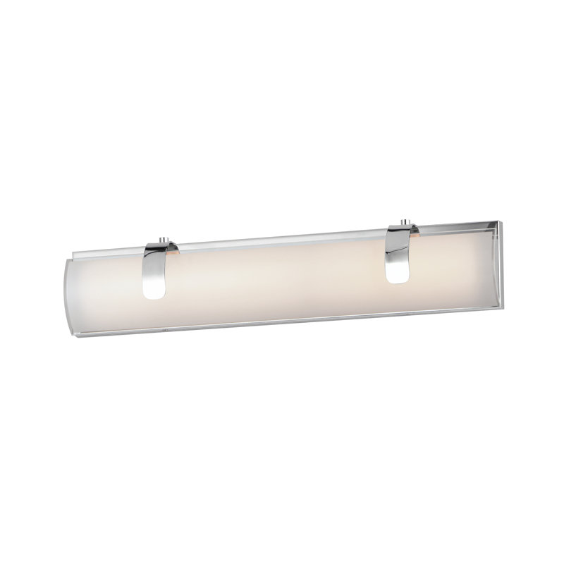 Blydenburgh 2 - Light Dimmable LED Bath Bar, Polished Chrome