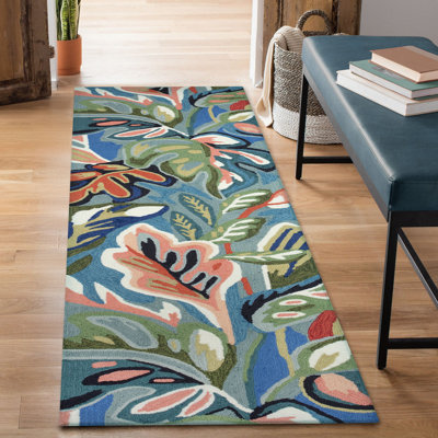 Tapis intérieur / extérieur en acrylique touffeté à la main Afaf