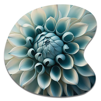 Kershaw - Dahlia Drop Shape Asymmetric Metal Wall Art