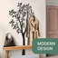 Porte-manteau mural Arbre de Vie, 7 crochets ajustables - Décoration murale robuste en métal noir, idéal pour l'entrée, le corridor, le vestibule et le salon, 175 x 107 cm