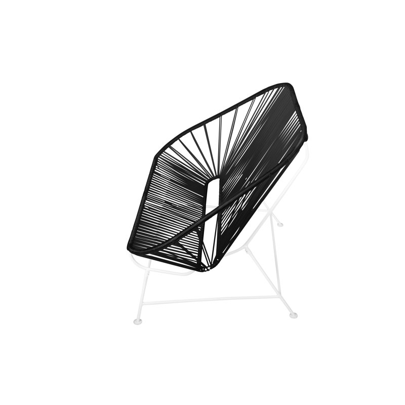 InLove Indoor/Outdoor Handmade Loveseat, Black/White