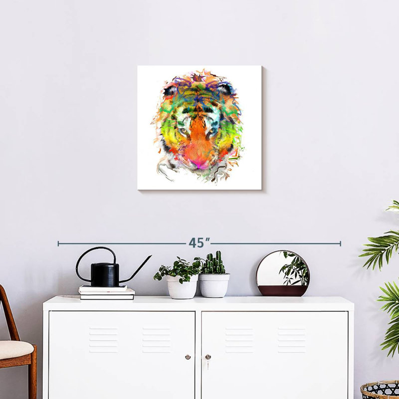 Crowle Tiger Paint, 20" H x 20" W