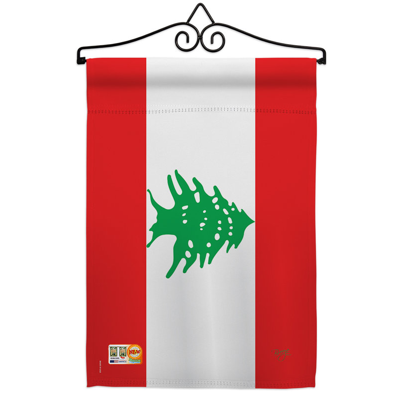 Impressions décoratives de polyester de 2 côtés 19 x 13 po  drapeau de jardin