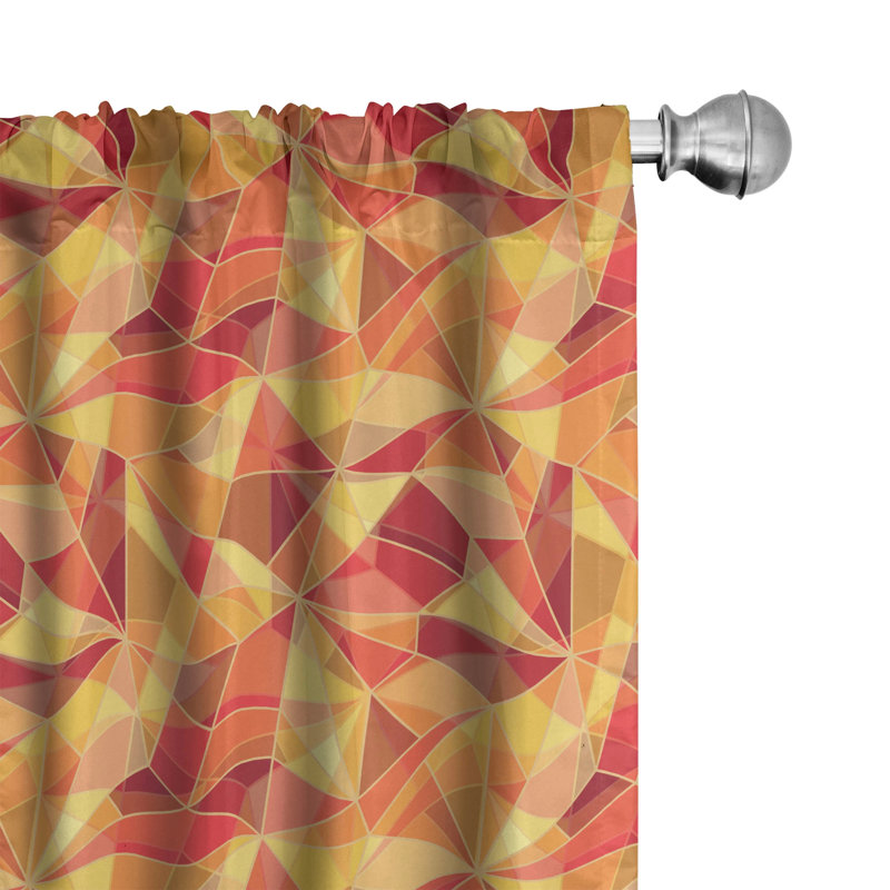 East Urban Home Semi-Sheer Rod Pocket Sliding Panel, 28" x 63"