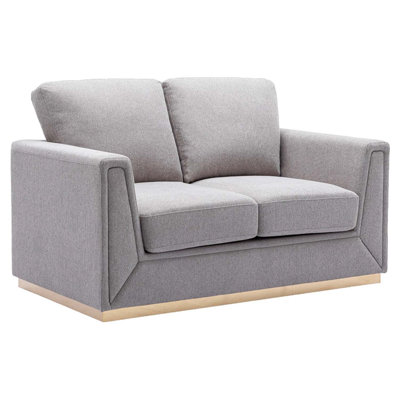 Causeuse Valin de 57 po, lin gris