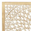 Décoration murale sculptée à la main en bois clair brun clair avec motif mandala-1278176160