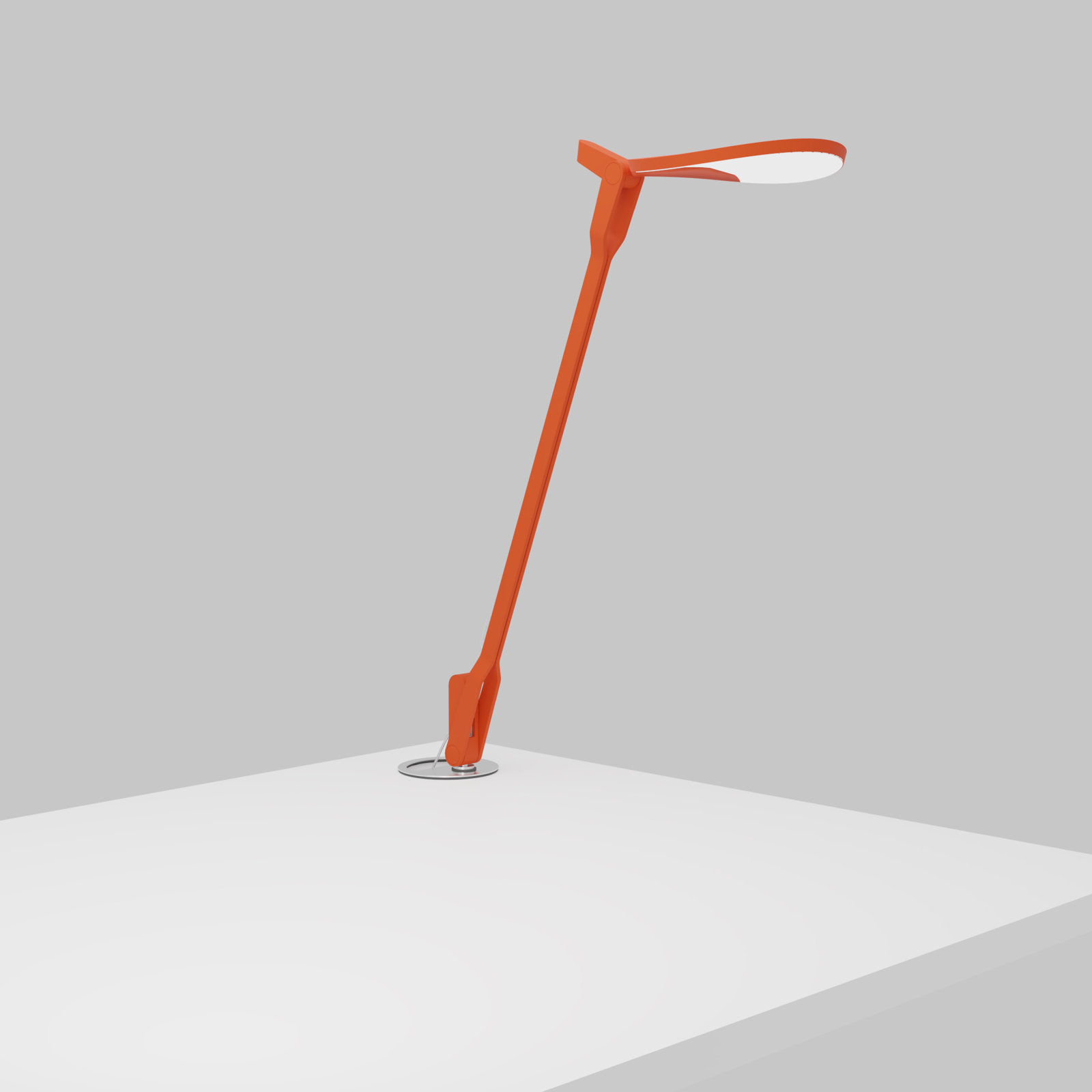 Splitty Metal USB Desk Lamp, Matte Orange