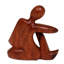 Figurine Détendez-vous en bois Suar