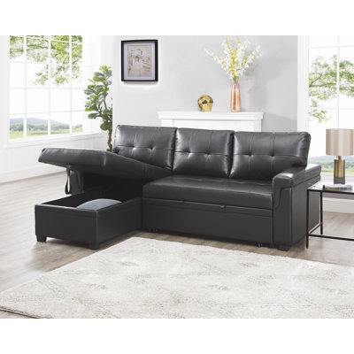 Canapé-lit modulaire en L avec rangement Drashti