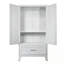 Armoire-penderie 2 portes en métal avec 1 tiroir et tringle-344457086