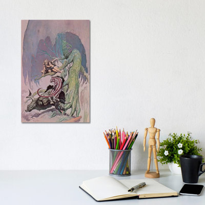 Lost On Venus by Frank Frazetta - Wrapped Canvas Painting