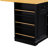 53inch Rolling Kitchen Island With Internal Storage Rack, 2 Lockable Wheels, Black For Bedroom Countertop, Door Storage, 3 Ac Outlets, Office-665120960